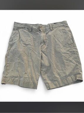 Ralph Lauren Men's Tan Flat-Front Shorts
